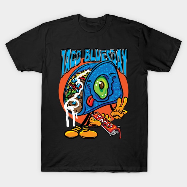Taco Bluesday Blue Corn Taco T-Shirt by eShirtLabs